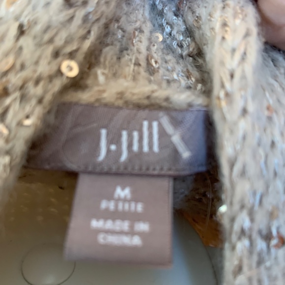 J jill mohair blend open sequined cardigan. Never worn - Picture 4 of 5